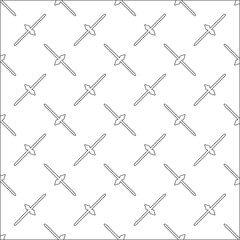 Naklejka premium Vector pattern with symmetrical elements . Modern stylish abstract texture. Repeating geometric tiles from striped elements.