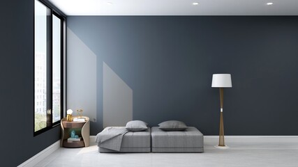 modern office lobby waiting room for company logo mockup