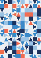 Abstract Geometric Pattern generative computational art illustration