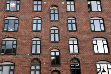 Obraz premium Rote Klinkerfassade in Kopenhagen