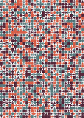 Fototapeta premium Abstract Geometric Pattern generative computational art illustration