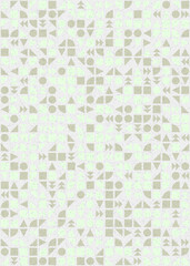 Abstract Geometric Pattern generative computational art illustration