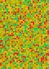 Abstract Geometric Pattern generative computational art illustration