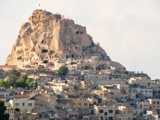 View of the ancient Turkish city in the rock