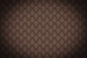 Dark brown background pattern in retro style
