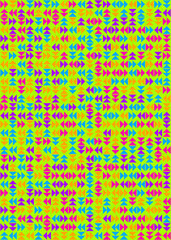 Abstract Geometric Pattern generative computational art illustration