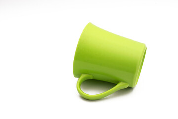 plastic cup isolated on a white background