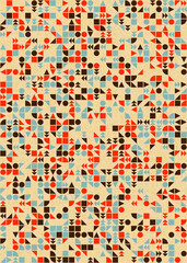 Abstract Geometric Pattern generative computational art illustration