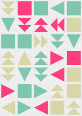 Abstract Geometric Pattern generative computational art illustration