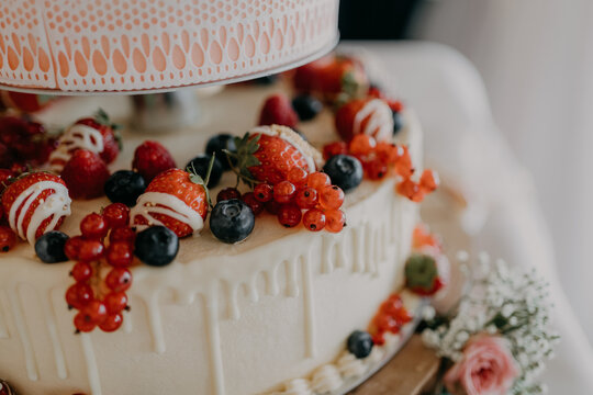 Detail einer Hochzeitstorte