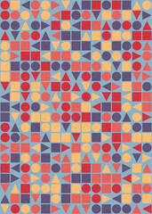 Abstract Geometric Pattern generative computational art illustration