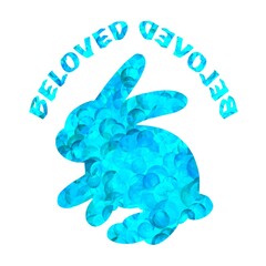 easter card with bunny