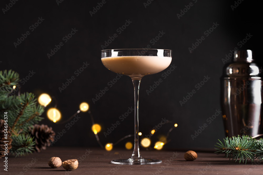 Wall mural Christmas Brandy Alexander Cocktail