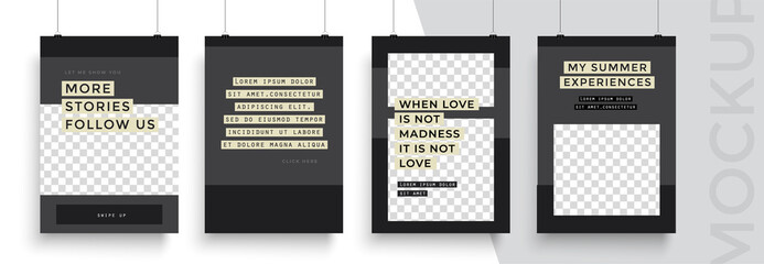 Naklejka premium Modern abstract covers set. Cool gradient shapes composition. Frame for text Modern Art graphics. design business cards, invitations, gift cards, flyers ,brochures, banner