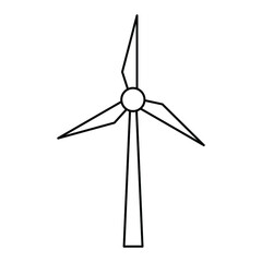 wind turbine icon windmill sign vector