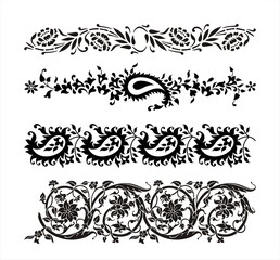 traditional paisley floral design , textile , Rajasthan, royal India	