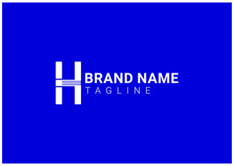 H letter logo and icon design template
