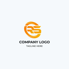 RS Letter Business Logo Design Icon Alphabet Vector Template