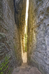 Rocks for climbing Hruba Skala in Czechia