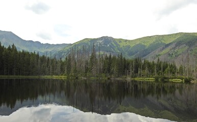 Fototapeta na wymiar Lake in the mountains