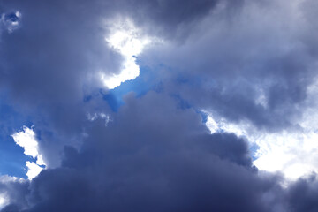 Clouds Covered Sun on The Sky