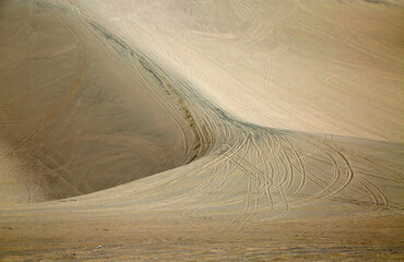 Colors of dune - Sand Mountain Recreation Area, Nevada