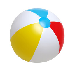 Beach ball on white