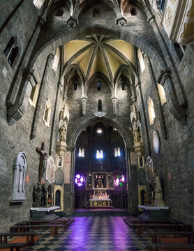 St. Procopius Basilica interior in Trebic, Czechia