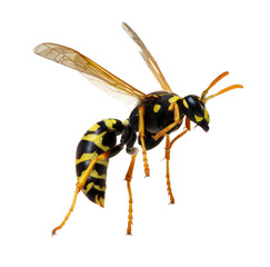 wasp isolated on white