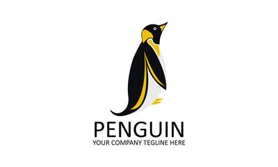 Penguin Animal Logo Design Template