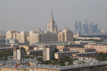 Fototapeta na wymiar Moscow: view of the roofs