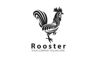 Fototapeta na wymiar Rooster Animal Logo Design Template