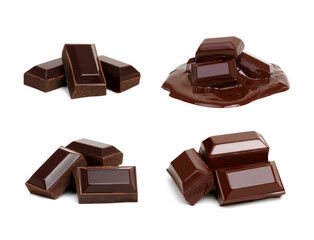 Chocolate isolated on white