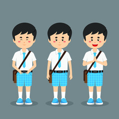 Student Character with Expression