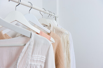 women's wardrobe, blouses in the wardrobe