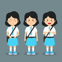 Student Character with Expression