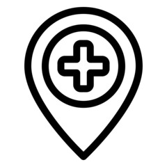Fototapeta premium location icon