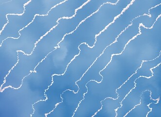 blue gradient map of continent