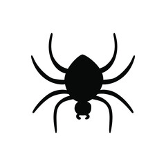 Spider vector icon. halloween illustration sign. insect symbol. spiderweb logo.
