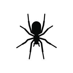 Spider vector icon. halloween illustration sign. insect symbol. spiderweb logo.
