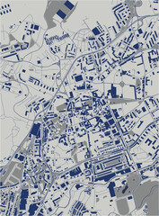 map of the city of Braga, Portugal