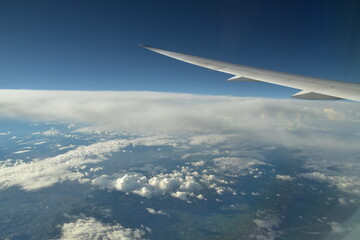 Obraz premium The view from an airplane in Japan