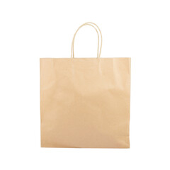 shopping of Brown paper bag isolated white background