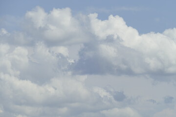Weisse Wolken, Blauer Himmel, Hintergrundbild, Deutschland, Europa