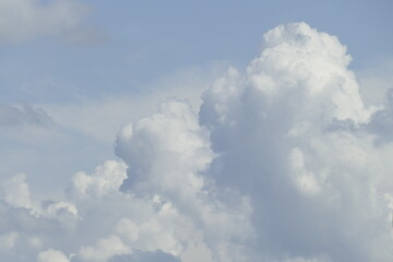 Weisse Wolken, Blauer Himmel, Hintergrundbild, Deutschland, Europa