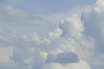 Weisse Wolken, Blauer Himmel, Hintergrundbild, Deutschland, Europa
