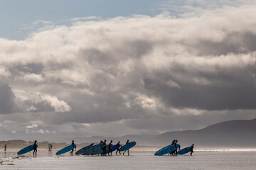 surfers paradise on Inch beach County Kerry Ireland