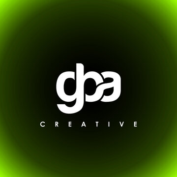 GBA Letter Initial Logo Design Template Vector Illustration
