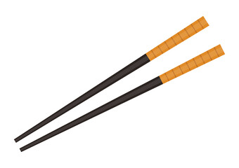 Chopsticks vector. chopsticks white background. wallpaper. free space for text. copy space.