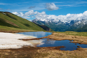 Saflischpass in the Swiss Alps near Rosswald (Switzerland)